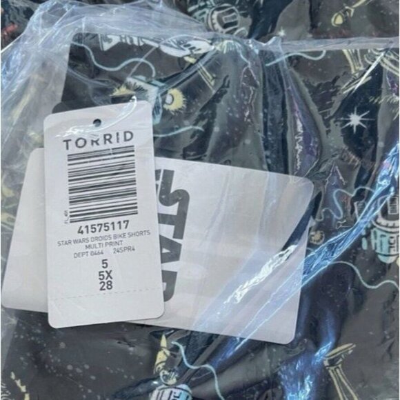 Star Wars +5 Black Driods & Robot Print Stretch Waistband Cotton Bike Shorts - Picture 6 of 6